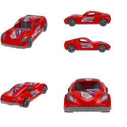 Машина Turbo "V-MAX" (40см, красная, пластик, от 3 лет) И-5856, (Рыжий кот)