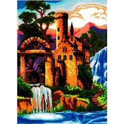 Набор для вышивания «NITEX»  0279 Замок у водопада
