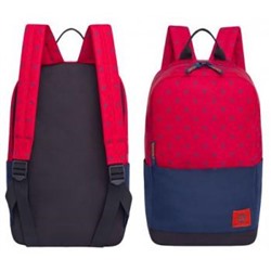 Рюкзак молодежный RQ-921-5/2 красный - синий 27х43х15 см GRIZZLY {Китай}