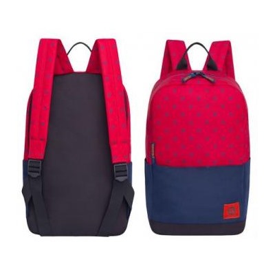 Рюкзак молодежный RQ-921-5/2 красный - синий 27х43х15 см GRIZZLY {Китай}