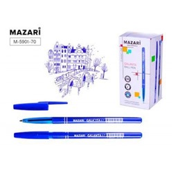Ручка шариковая "GALANTA" 0.7мм синяя, корпус синий M-5901-70 Mazari