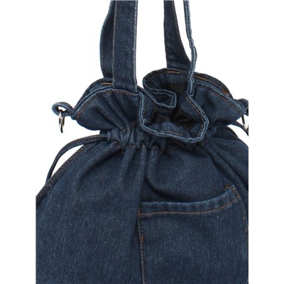 Сумка женская текстиль JN-208-169,  1отд,  плечевой ремень,  синий джинс 260085