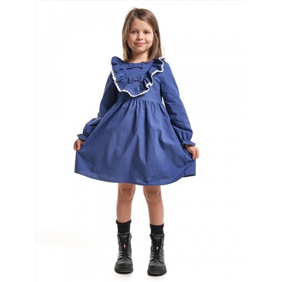 Платье для девочки (104-122см) UD 8051-1(2) серо-синий