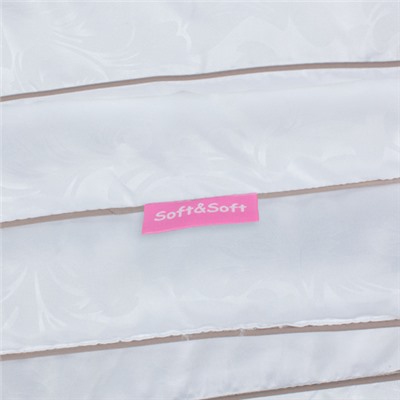 Одеяло БАМБУК 300 гр.  Soft&Soft  2,0 спальное, в микрофибре с тиснением