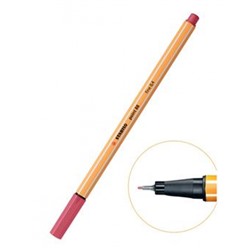 Ручка капиллярная 88/49 клубнично-красная 0.4мм STABILO