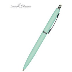 Ручка автоматическая шариковая 1.0мм "SAN REMO" синяя, мятный металлический корпус 20-0249/10 Bruno Visconti