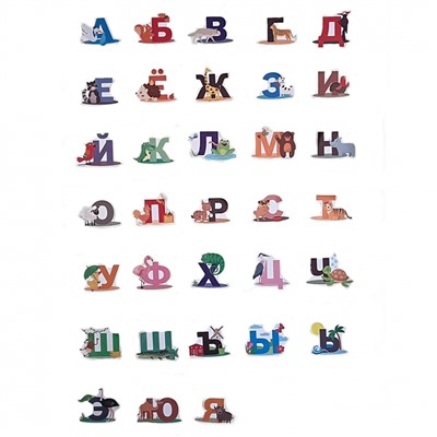 Наклейка интерьерная "Русский Алфавит" (2758)