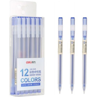 Ручка гелевая A119-BL 0.5мм синяя (1809163) Deli