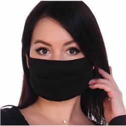 Комплект защитных санитарно-гигиенических масок, трикотаж (10 шт) (Темно-синий)
