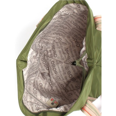Сумка женская текстиль BoBo-1639,   1отдел,  плечевой ремень,  зеленый 260727