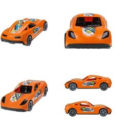 Машина Turbo "V-MAX" (40см, оранжевая, пластик, от 3 лет) И-5855, (Рыжий кот)