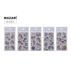 Тату стикеры 6,8 х 12 см флуоресцентные M-20114 Mazari