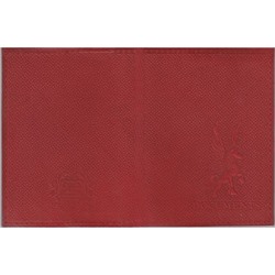 Бумажник водителя + обложка для паспорта натуральная кожа, красный, тисн.конгрев "Documents" 1,06-201 ПОЛИГРАФДРУГ