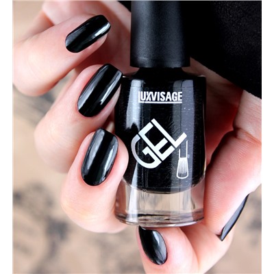 LuxVisage Лак для ногтей GEL finish тон 10(черный) 9г